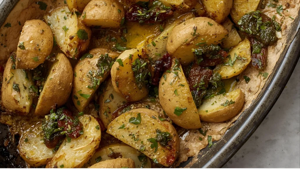 Papas Rústicas al Horno con Chimichurri Hot Chili